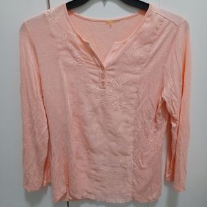 Pink Henley Shirt